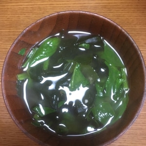 ほうれん草とワカメ☆お味噌汁